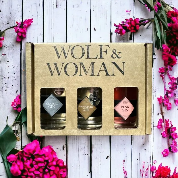Wolf and Woman Craft Gin Gift Box